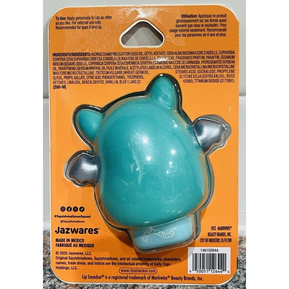 Squishmallows Lip Smacker Lip Balm Lucasta Blueberry Fall Halloween Original